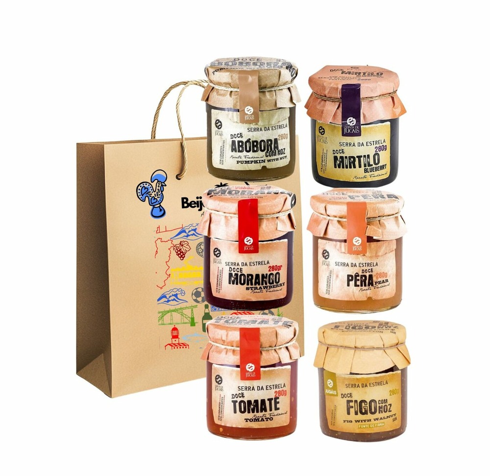 Confitures serra da estrela portugaises - coffret de 6 saveurs (280g chacun)