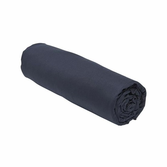 Drap housse uni navy 140 x 190 cm