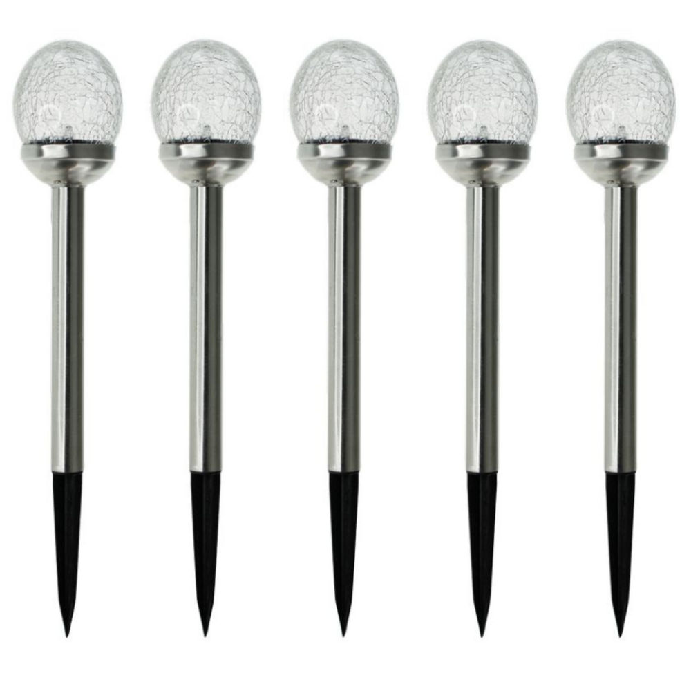 Lot de 5 balises solaire perle de rosée