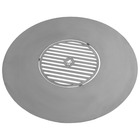 Plaque  de cuisson en acier inox pour braséro de 82 cm à 102cm avec une grille 4
