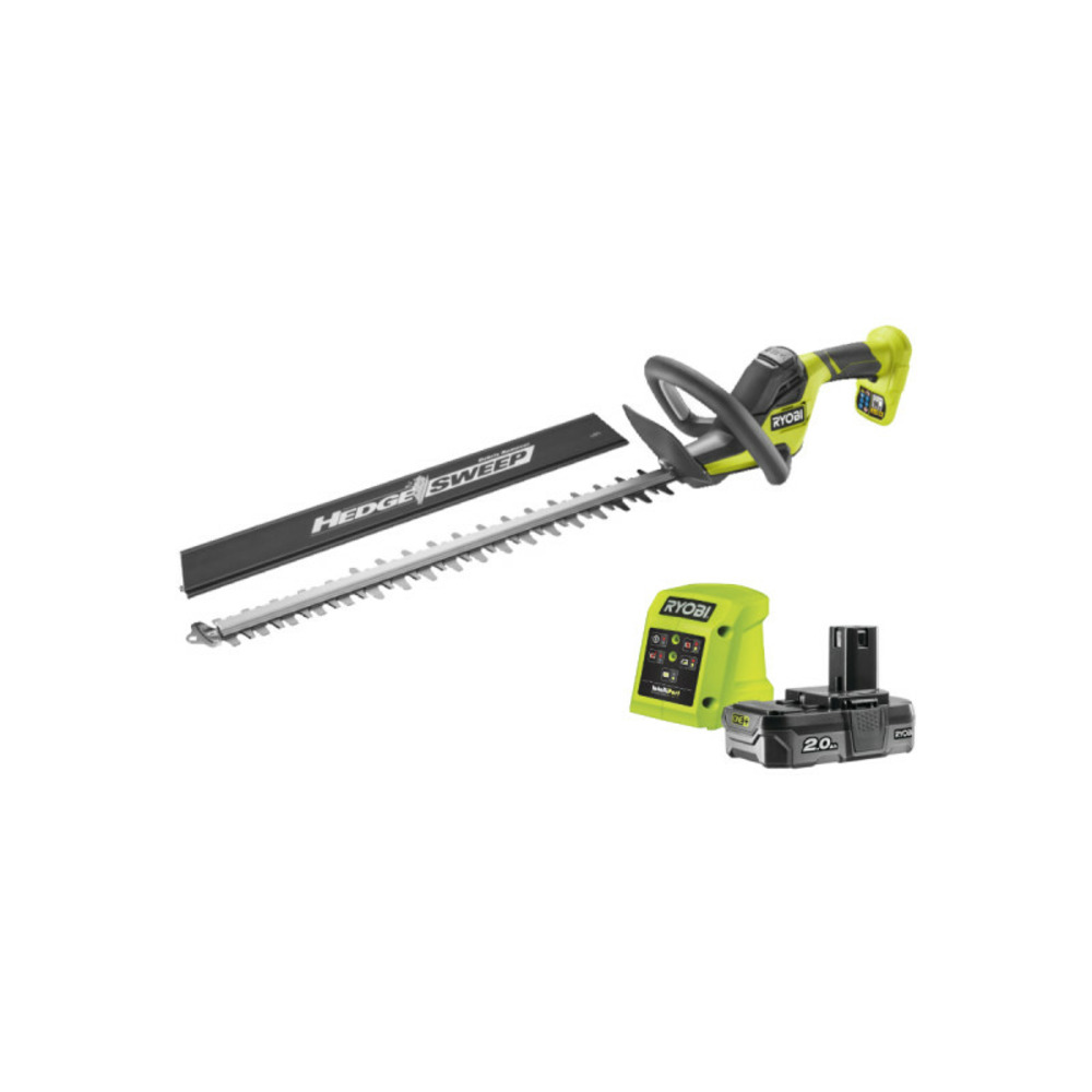 Taille-haies ryobi 18v one+ - 1 batterie 2. 0ah - 1 chargeur - ry18ht55a-120