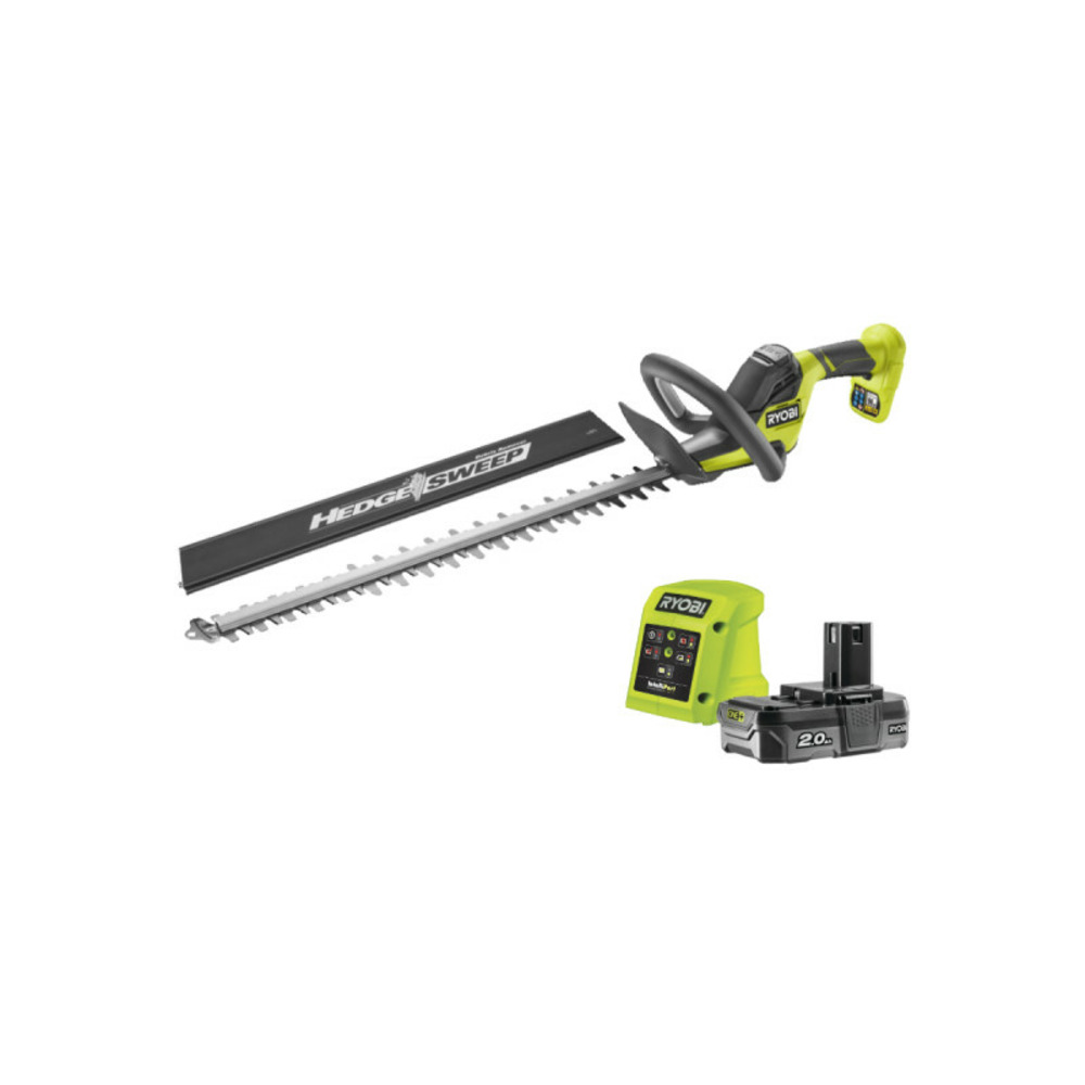 Taille-haies ryobi 18v one+ - 1 batterie 2.0ah - 1 chargeur - ry18ht55a-120