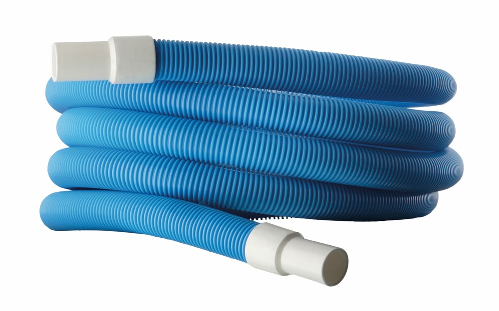 Tuyau auto-flottant siqua de 8m de long en polyéthylène durable. Poignée pivotante ø 38mm pour une utilisation facile