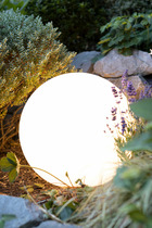 Boule lumineuse blanc - 30cm - lampe extérieur solaire