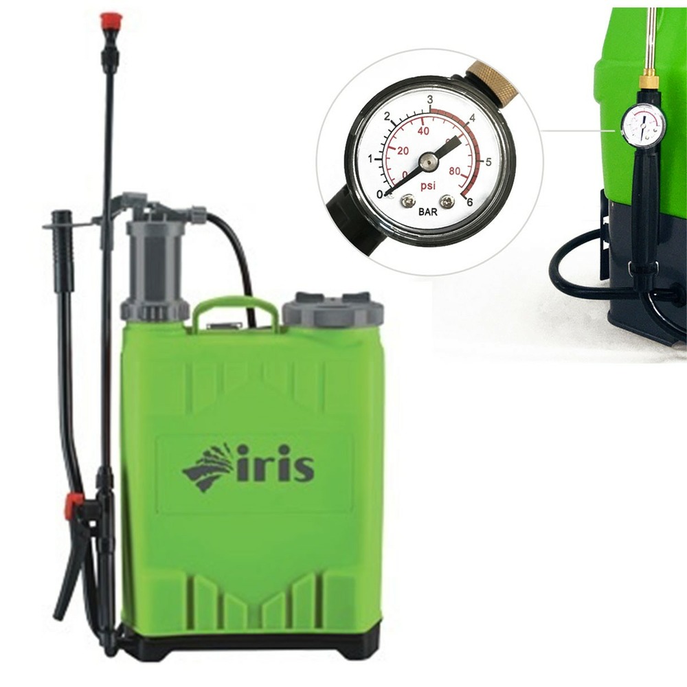 Pulvérisateur manuel 12l iris garden spray et jet désinfection entretien