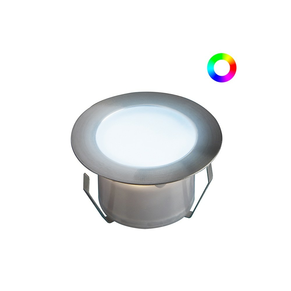 10 spots led à encastrer - rgb - telecommande + transformateur 30w - sofia - plug & play - dimmable