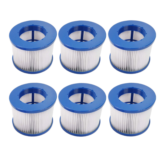 Cocooning water lot de 6 cartouches de filtres pour spa gonflable