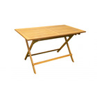 Table de jardin rectangulaire pliante bali 130x70cm bois acacia 4 personnes- meuble de jardin
