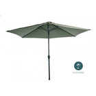 Parasol kaki inclinable 3m aluminium et polyester - mobilier de jardin - parasol droit