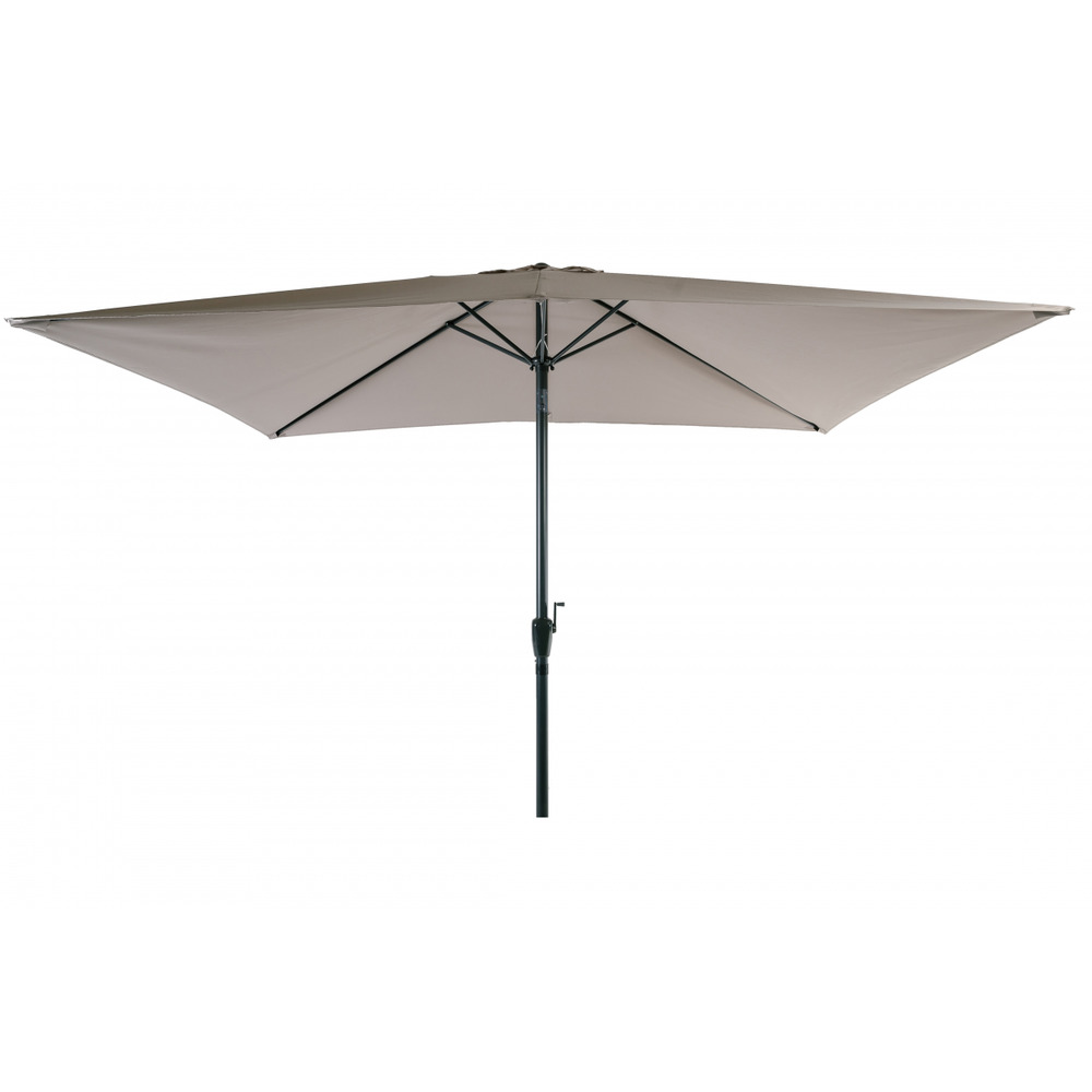 Parasol De Jardin Bohème Inclinable 265 Cm – Franges, Mât Métal, Manivelle, Base Lourde Requise