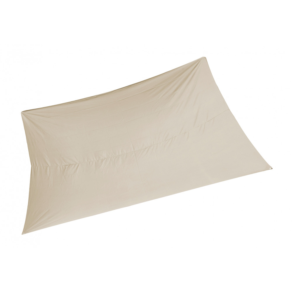 Voile d'ombrage rectangle 2x3m beige