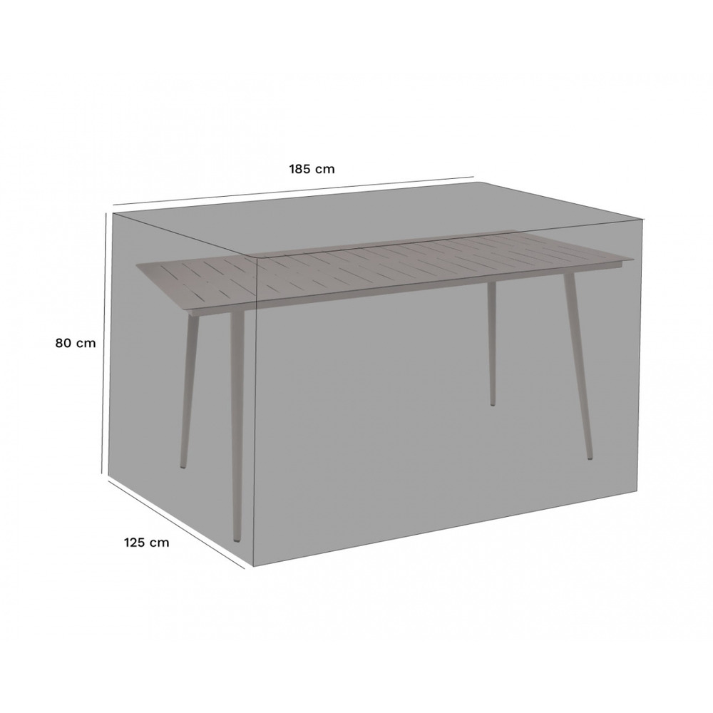 Housse de protection table rectangulaire bleu marine - polyester