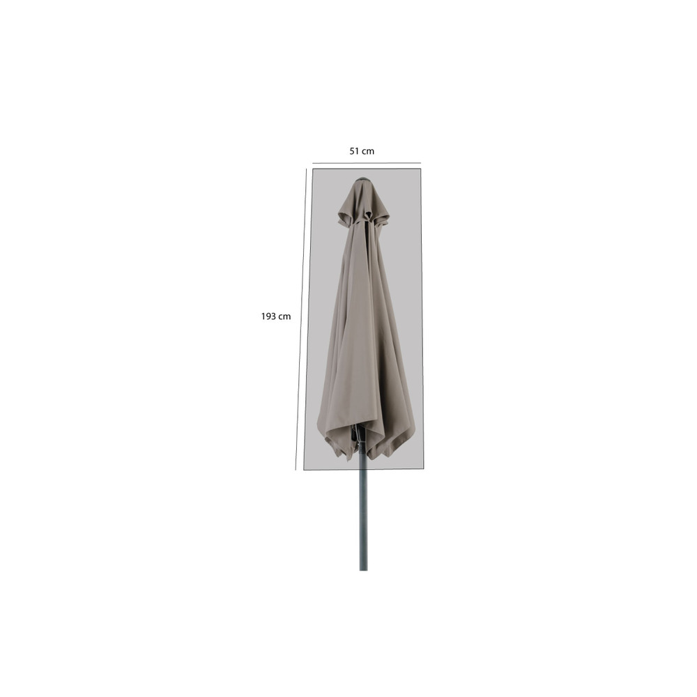 Housse de protection parasol droit bleu marine - polyester