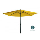 Parasol jaune solaire inclinable 3m aluminium et polyester - mobilier de jardin - parasol droit