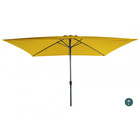 Parasol rectangulaire inclinable jaune solaire 2x3m 38mm - aluminium