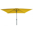 Parasol rectangulaire jaune solaire 2x3m 38mm - aluminium