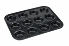 Moule à muffins avec revêtement anti-adhésif - 32 x 24 cm - en acier carbone - convient aux fours