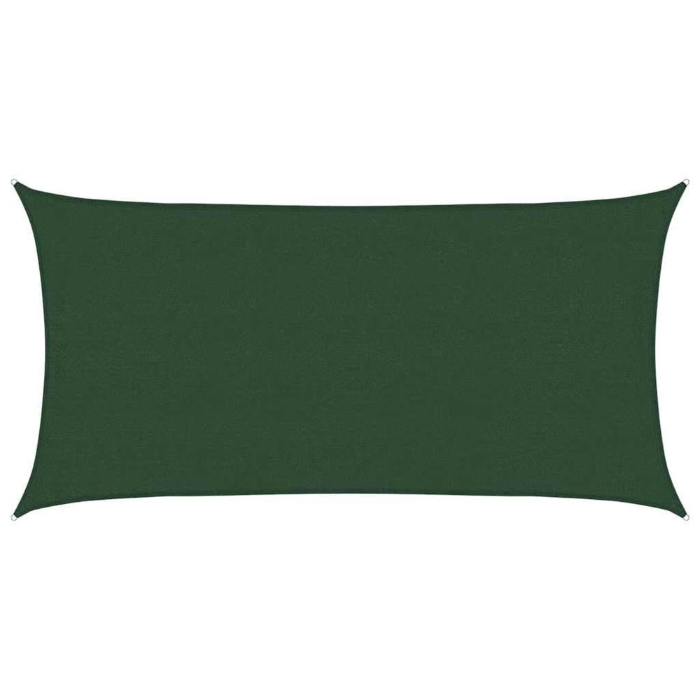 Voile d'ombrage 160 g/m² vert foncé 4x7 m pehd