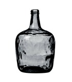 Vase dame jeanne verre recyclé gris 8l d21