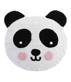Tapis rond 90 cm petit panda polycoton