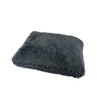 Coussin rectangle fluffy 80x60 cm anthracite