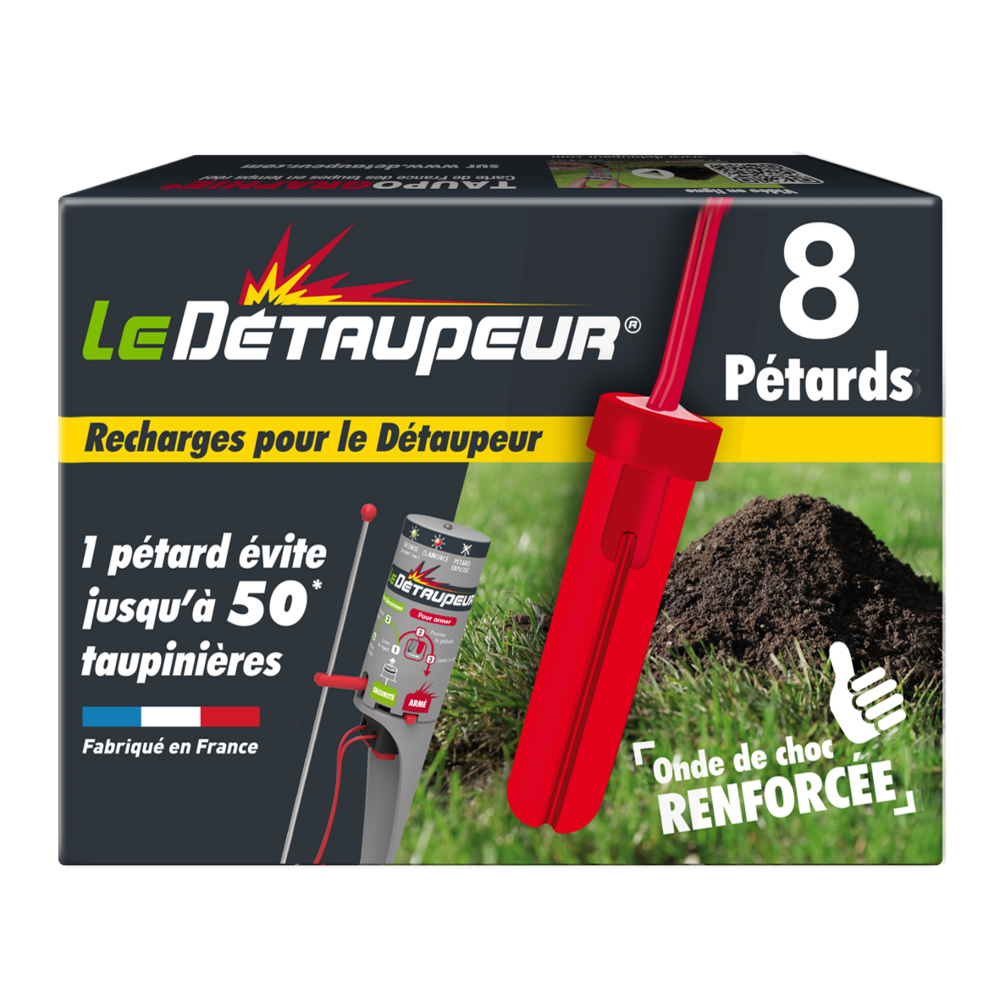 Recharge pièges anti taupes & rats taupiers- (fonctionne avec le système le detaupeur que vous devez posséder au préalable)