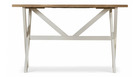 Table haute bois blanc césuré 160x105x88.5cm
