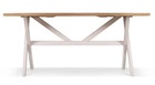 Table à manger bois blanc césuré 180x90x78cm