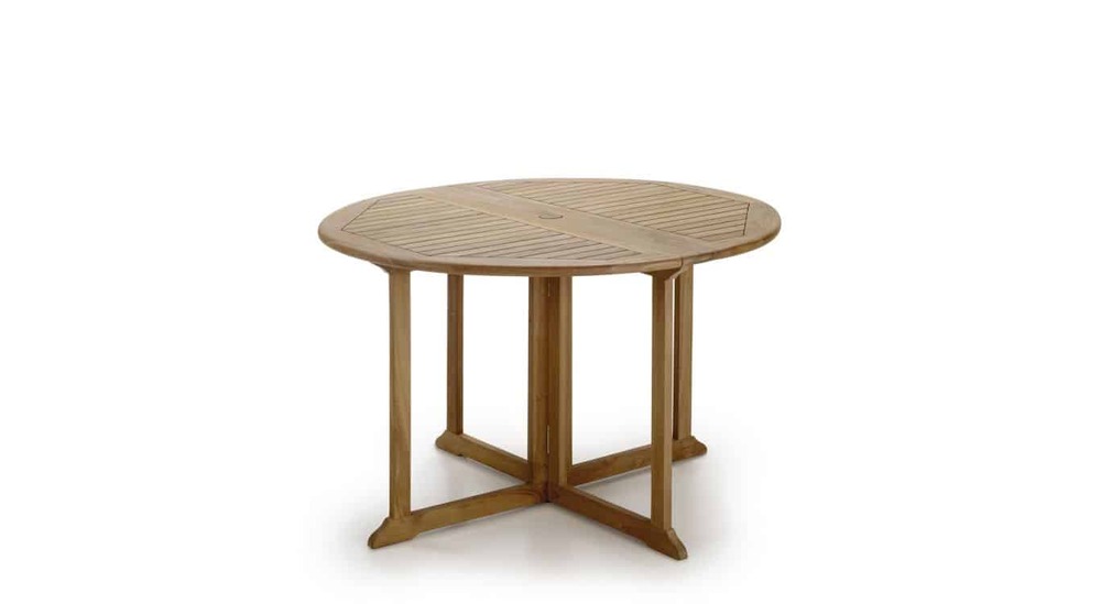 Table à manger bois marron 120x120x76cm