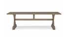 Table à manger bois marron 250x100x76cm