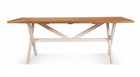 Table à manger bois blanc 210x105x77cm