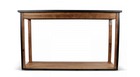 Console drapier bois marron 160x48.5x95.5cm - bois, métal