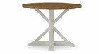 Table à manger ronde bois blanc césuré 110x110x78cm