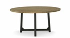 Table à manger bois marron 160x160x78.5cm