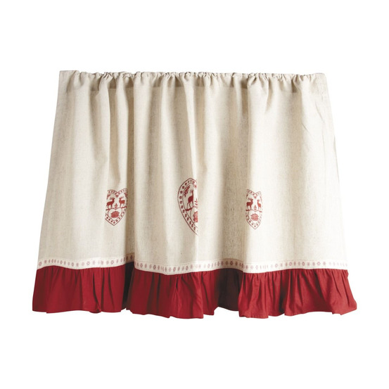 Rideau en coton et lin