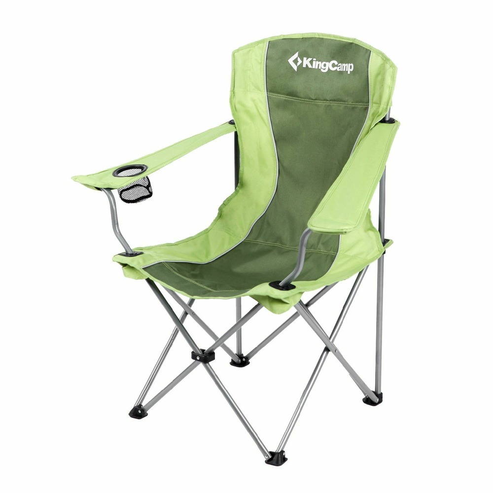 Chaise de camping - kingcamp - vert - sac de transport inclus