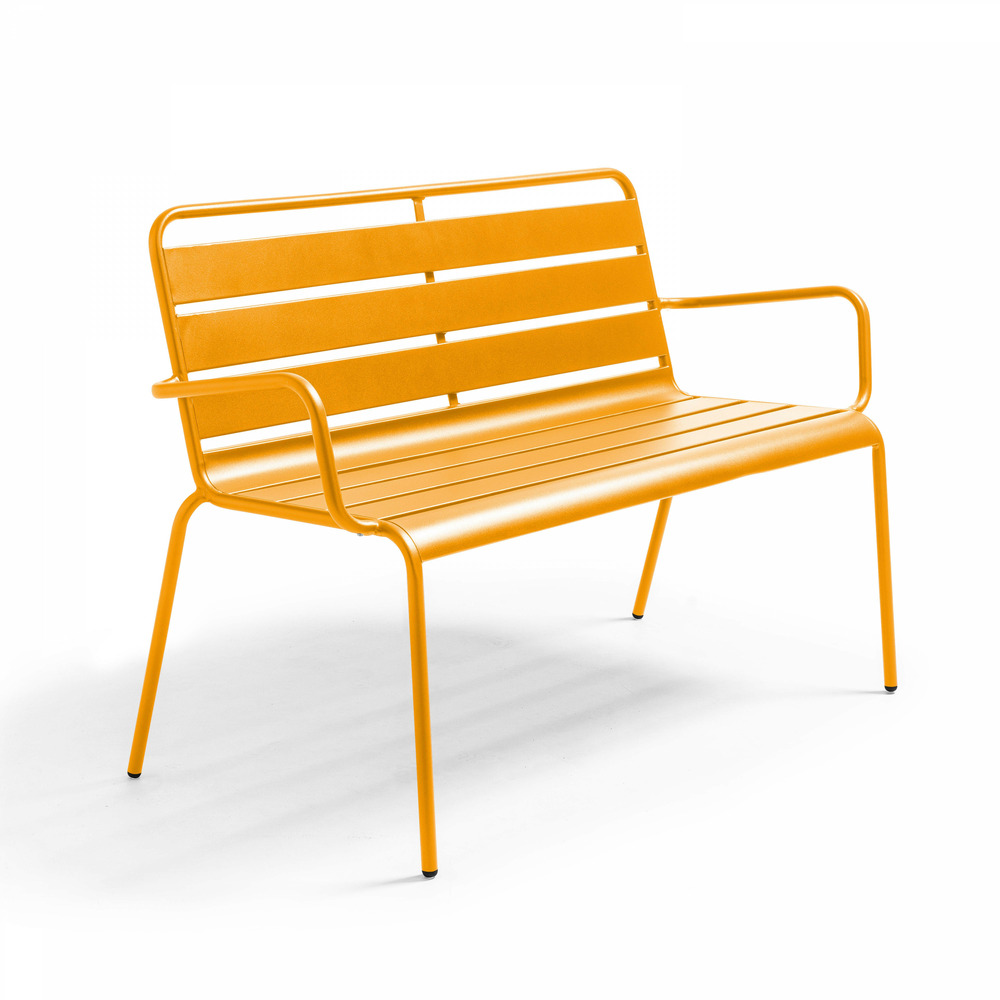 Banc En Métal Style Campagne, Fer Pour Jardin, Parc Ou Cuisine, 144 Cm
