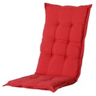 Coussin de chaise à dossier haut panama 123x50 cm rouge brique