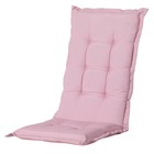 Coussin de chaise à dossier bas panama 105x50 cm rose pâle