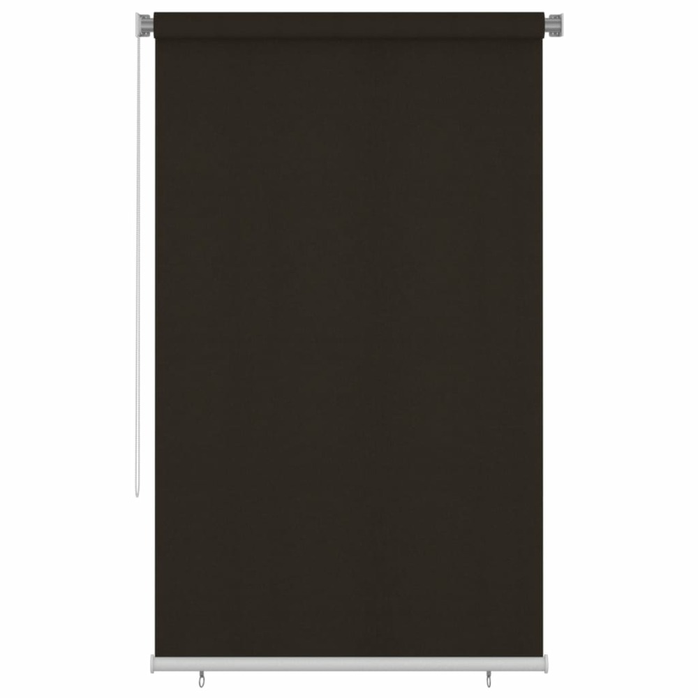 Store roulant d'extérieur 140x230 cm marron pehd