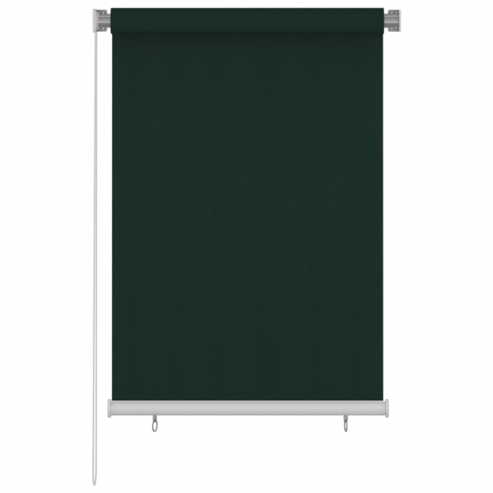 Store roulant d'extérieur 100x140 cm vert foncé pehd
