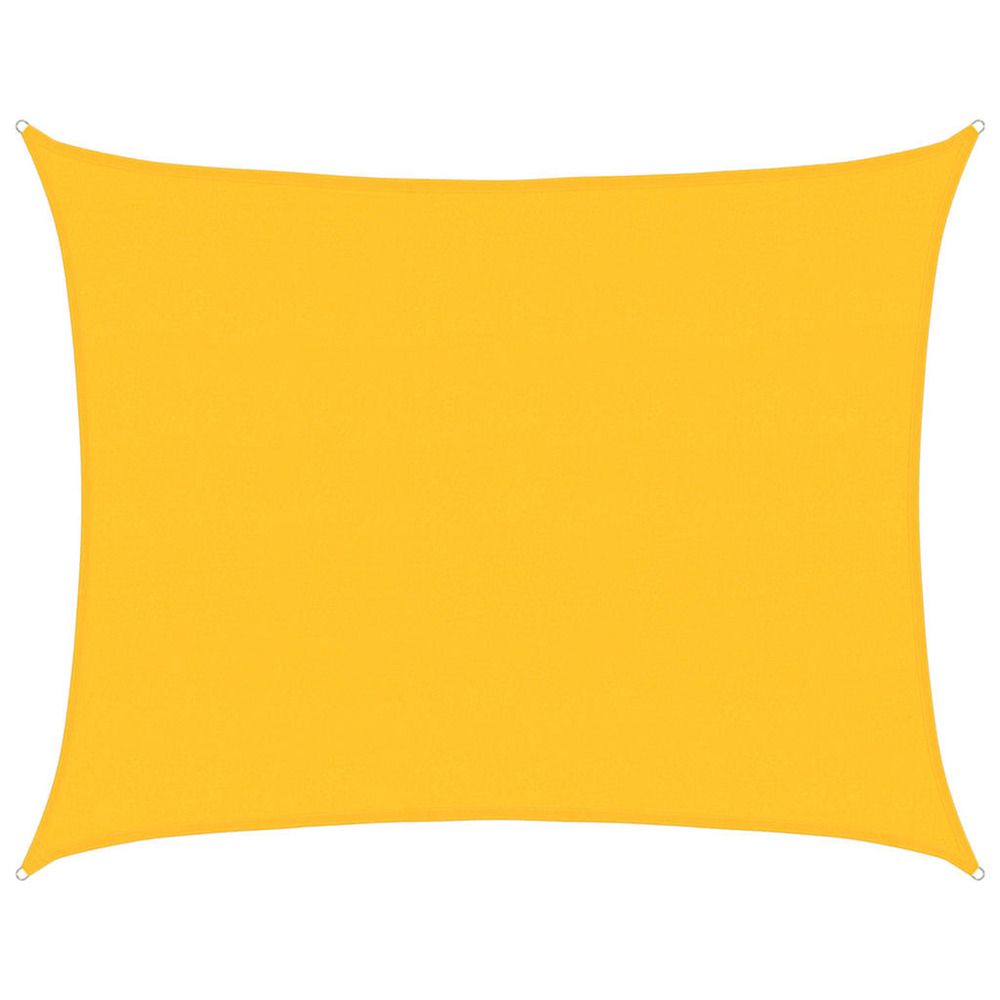 Voile d'ombrage 160 g/m² rectangulaire jaune 6x8 m pehd