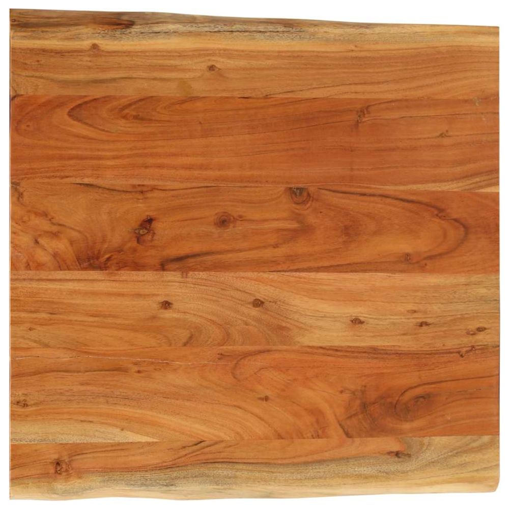 Dessus de bureau 80x80x2,5 cm carré bois massif d'acacia