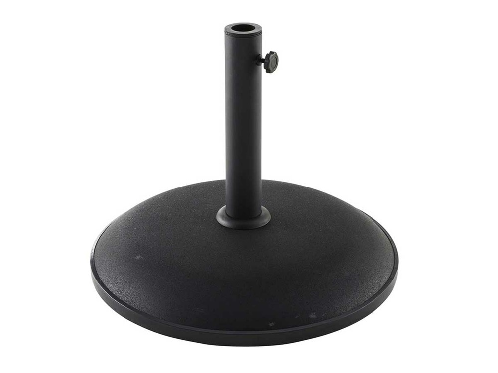 Pied en béton pour parasol droit 25 kg noir