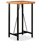 Table de bar bois massif d'acacia 60x60x107 cm