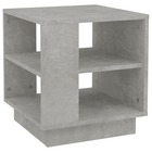 Table basse gris béton 40x40x43 cm bois d'ingénierie