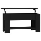 Table basse noir 101x49x52 cm bois d'ingénierie