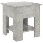 Table basse gris béton 40x40x42 cm bois d'ingénierie