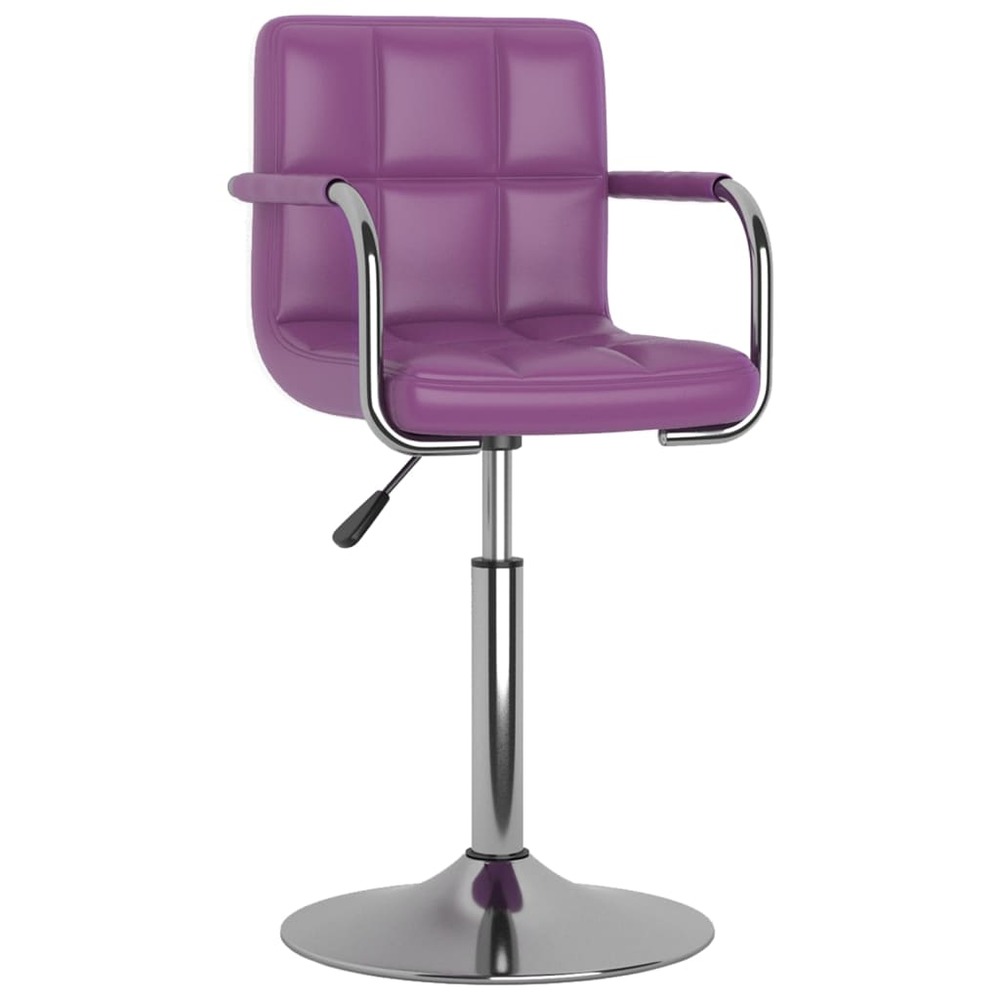 Chaise de salle à manger violet similicuir