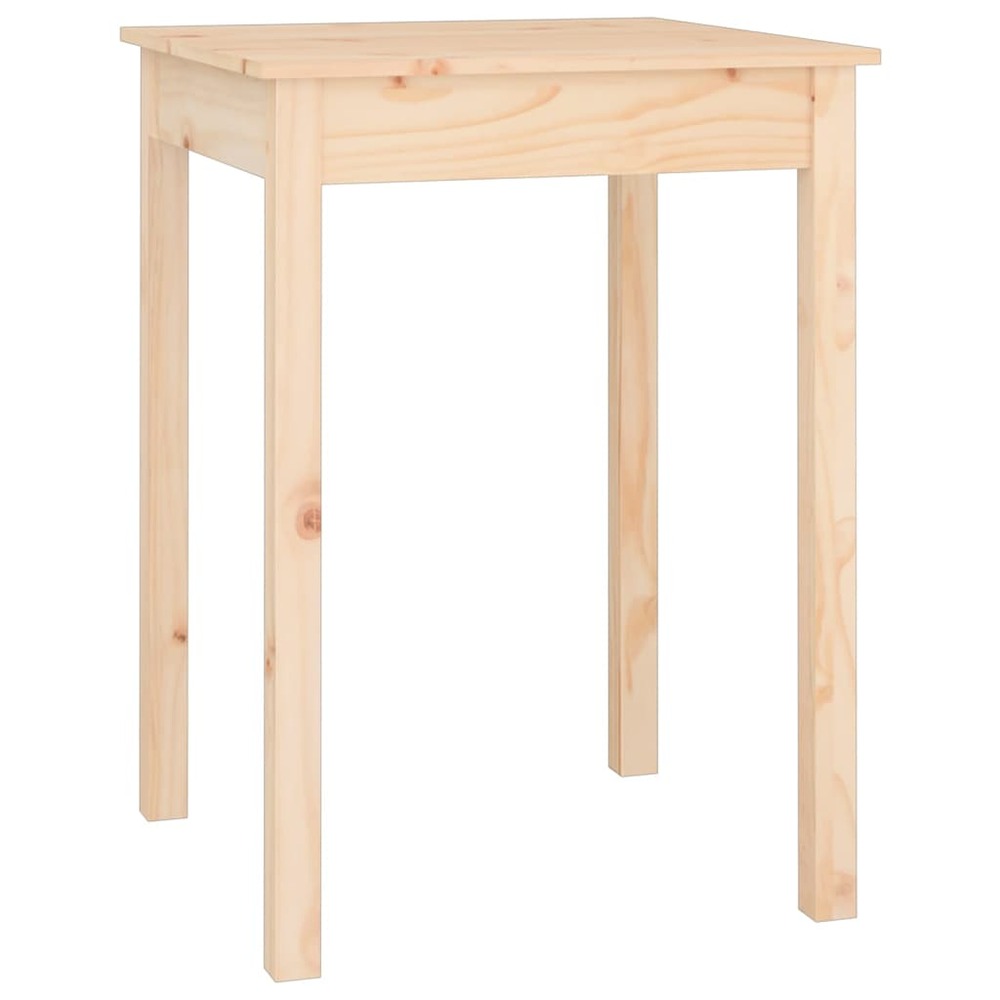 Table à manger 55x55x75 cm bois massif de pin
